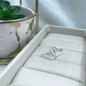 Argola coração 1.0cm