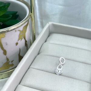 Berloque cadeado de coração