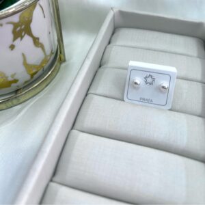 Brinco bolinha tarraxa baby