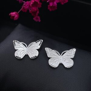 Colar borboleta cravejada