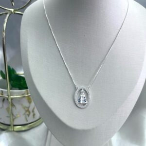 Colar nossa senhora cravejado